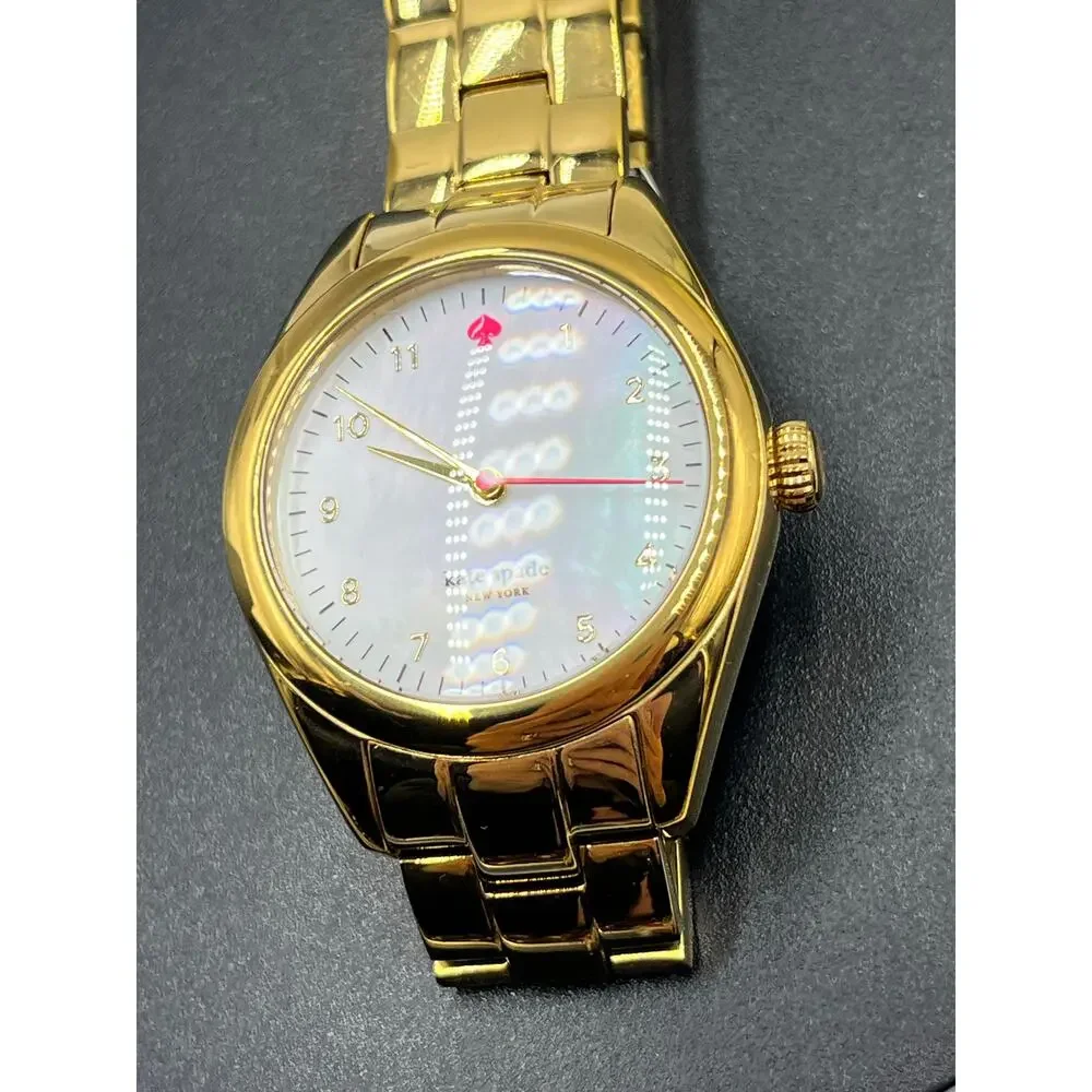 Kate Spade New York 0027 Women's Gold Stainless Steel Analog Seaport Watch EY582